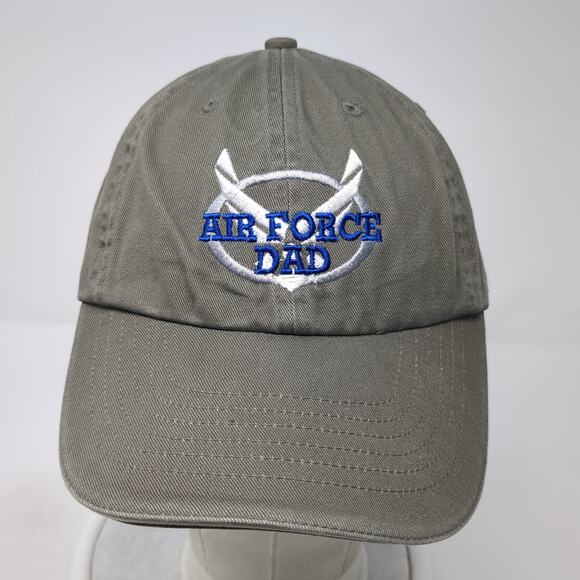 Air Force Dad Baseball Cap Brown One Size Adjustable Embroidered 6 Panel - Picture 2 of 8